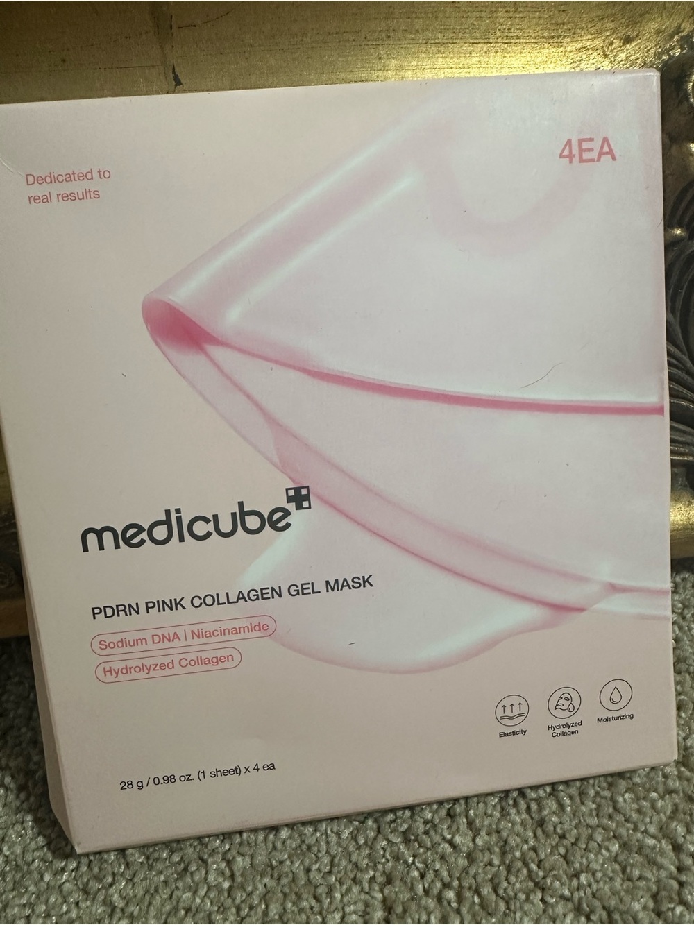New In Box Medicube PDRN Pink Collagen Gel Mask - 4 Count $24